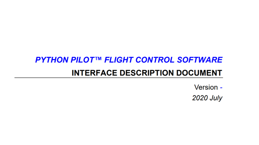 PythonPilotTM - Robotics-in-Flight LLC